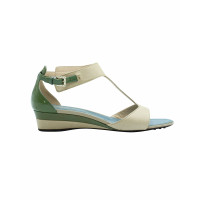 Tod's Sandals Patent leather in Green