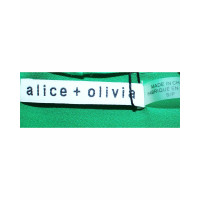 Alice + Olivia Top en Soie en Vert
