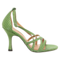 Ganni Sandals Leather in Green