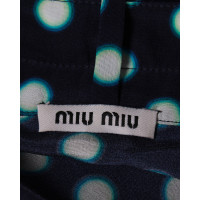 Miu Miu Top Silk in Blue