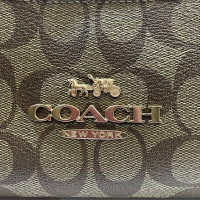 Coach Shoulder bag Leather in Khaki