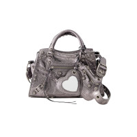 Balenciaga Handtasche aus Leder in Silbern