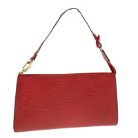 Louis Vuitton Clutch Bag Leather in Red