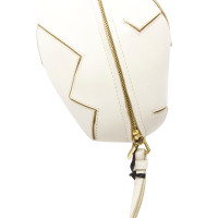 Moschino Clutch Bag Leather in White