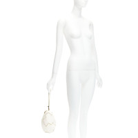 Moschino Clutch Bag Leather in White