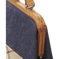 Burberry Handtasche aus Baumwolle in Blau