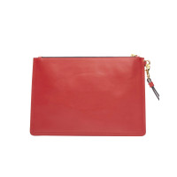 Moschino Clutch Bag Leather in Red