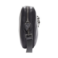 Versace Clutch aus Leder in Schwarz
