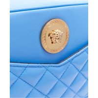Versace Clutch aus Leder in Blau