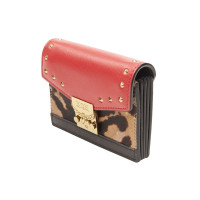 Mcm Clutch Bag Leather in Red