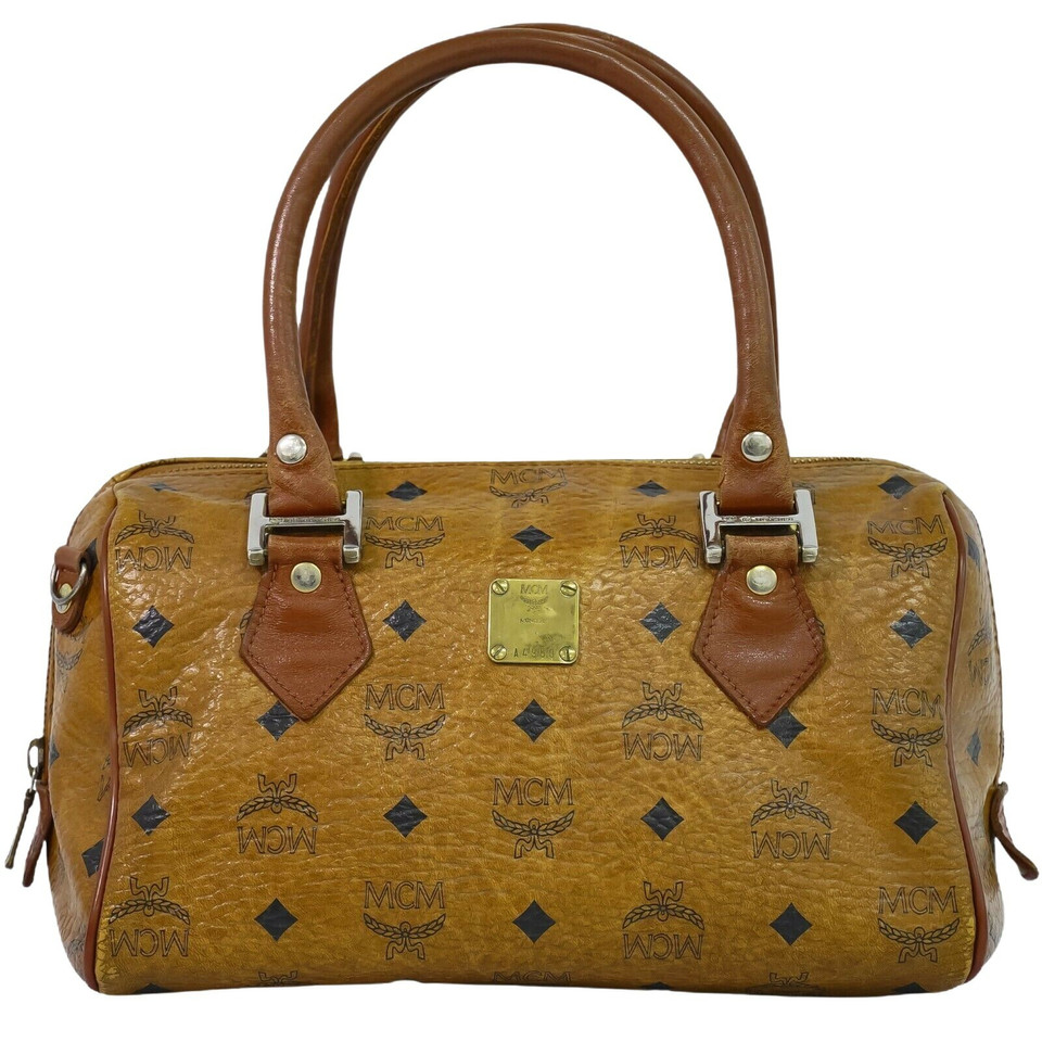 Mcm Handbag Canvas in Brown