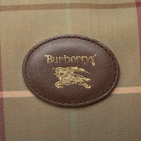Burberry Tote bag in Tela in Marrone