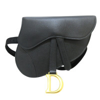 Dior Saddle Bag Leer in Zwart