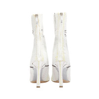 Christian Dior Stivali in Pelle in Bianco