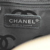 Chanel Schoudertas Leer in Beige