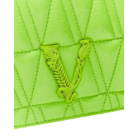 Versace Clutch Bag Patent leather in Green
