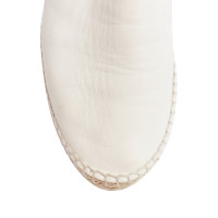 Bottega Veneta Wedges aus Leder in Weiß