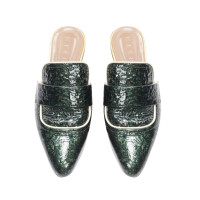 Marni Sandals Patent leather in Green