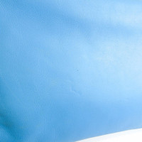 Bottega Veneta Clutch aus Leder in Blau