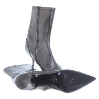 Prada Metallic ankle boots