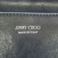 Jimmy Choo Clutch aus Leder in Blau