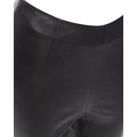 Christian Dior Paire de Pantalon en Cuir en Noir