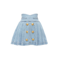 Balmain Skirt Cotton in Blue