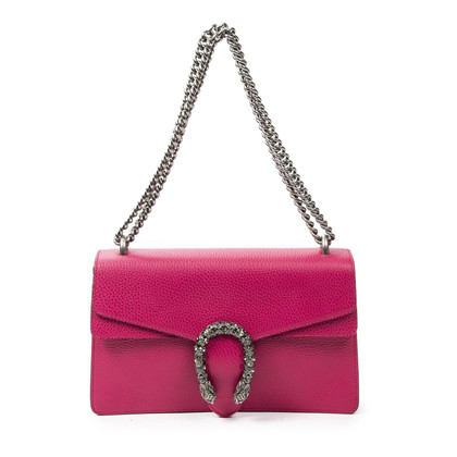 Gucci Umhängetasche aus Leder in Rosa / Pink