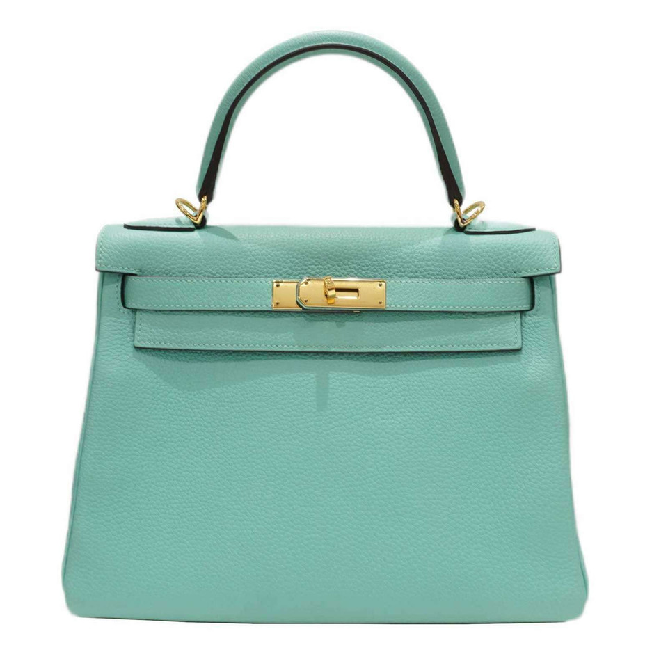 Hermès Kelly Leather in Turquoise
