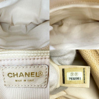 Chanel Shopping Tote in Pelle in Beige