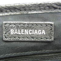 Balenciaga Navy Cabas aus Leder in Schwarz