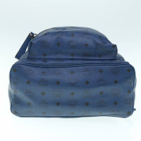 Mcm Backpack Canvas in Blue