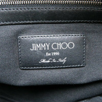 Jimmy Choo Derek Clutch aus Leder in Schwarz