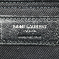 Yves Saint Laurent Rive Gauche Tote aus Leder in Schwarz