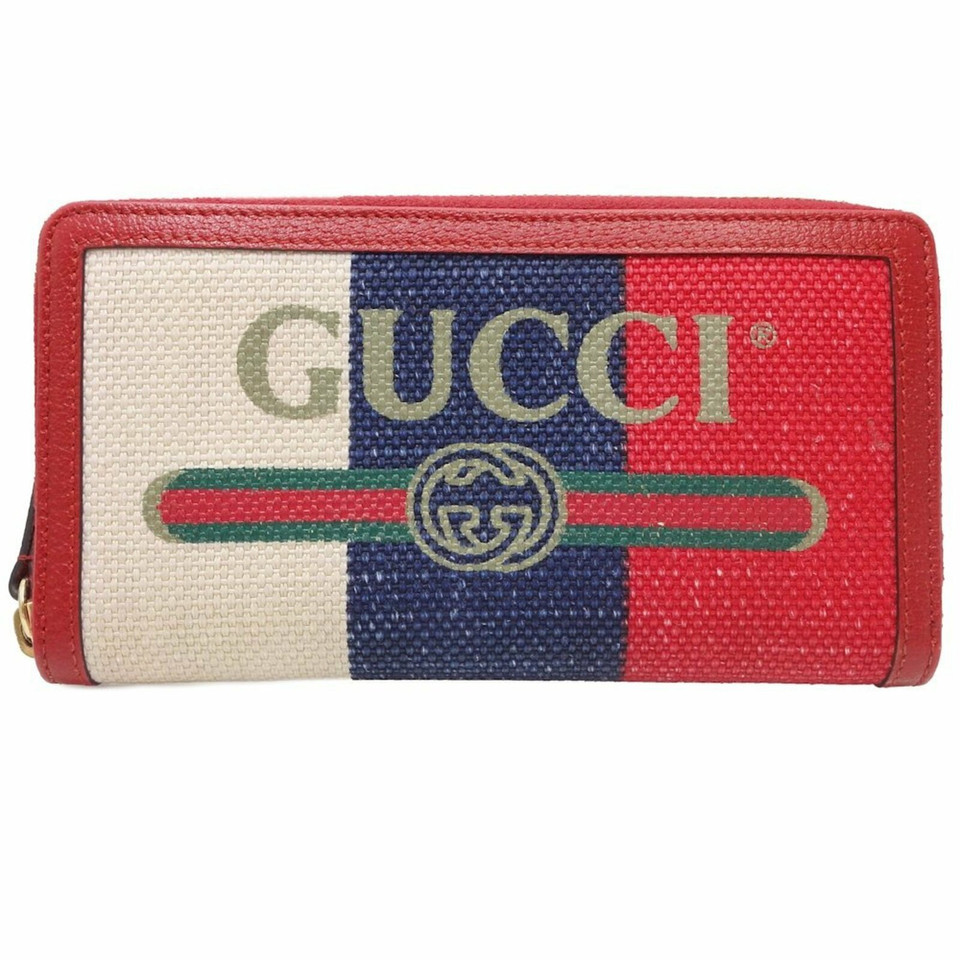 Gucci Tasje/Portemonnee Canvas in Rood