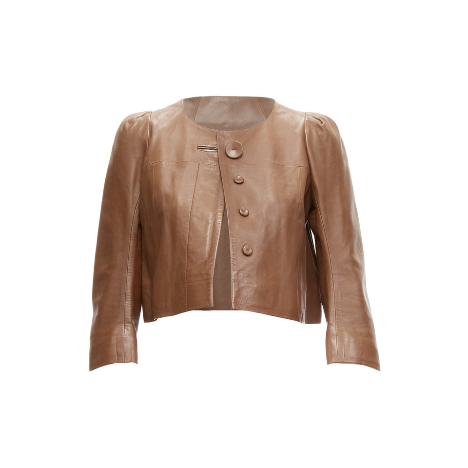 Chloé Jacket/Coat Leather in Brown
