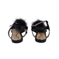 Charlotte Olympia Sandals Leather in Black