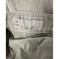 Brunello Cucinelli Jeans aus Baumwolle in Grün