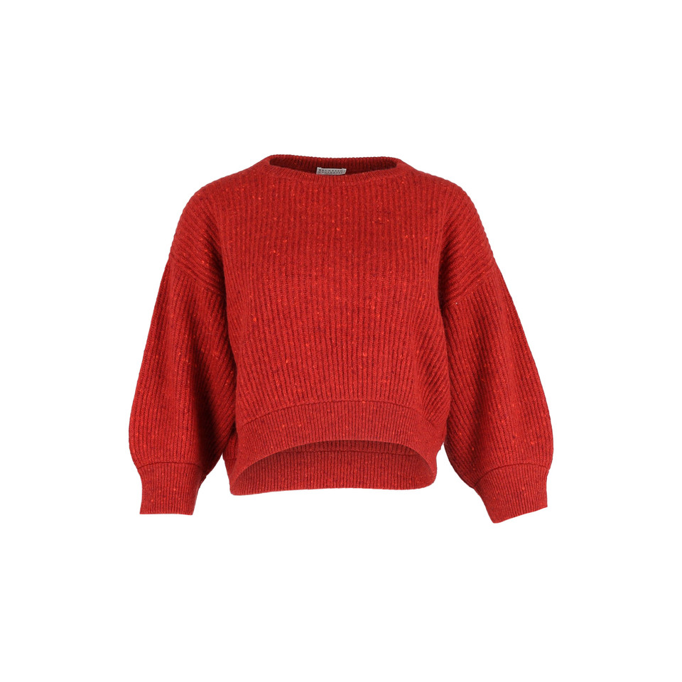 Brunello Cucinelli Top Wool in Red