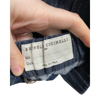 Brunello Cucinelli Trousers Cotton in Blue