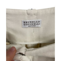 Brunello Cucinelli Trousers Viscose in White