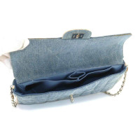 Chanel Chocolate Bar Tote Bag in Denim in Blu