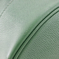 Hermès Market Bag aus Leder in Grün