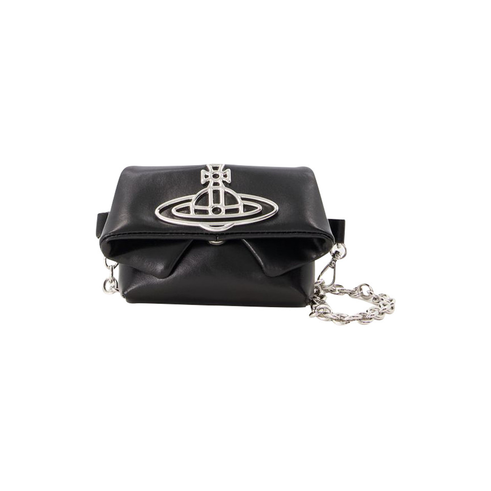 Vivienne Westwood Handtasche aus Leder in Schwarz