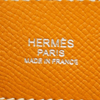 Hermès Maxibox 29 aus Leder in Ocker