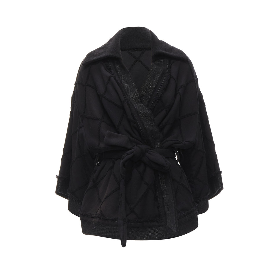 Chanel Jacket/Coat Cotton in Black