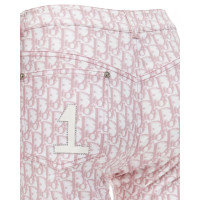 Christian Dior Paire de Pantalon en Coton en Rose/pink
