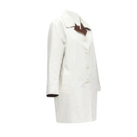 Hermès Jacke/Mantel aus Baumwolle in Braun