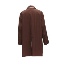 Hermès Jacket/Coat Cotton in Brown