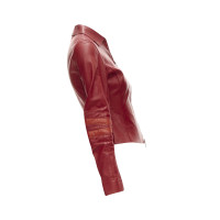 Gucci Giacca/Cappotto in Pelle in Rosso